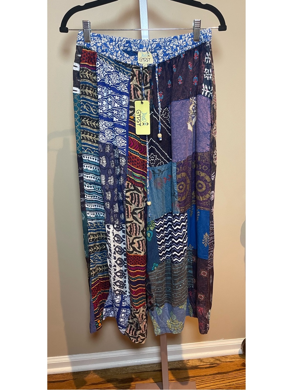 Jaded Gypsy Patchwork Pants - Multicolor Boho Print